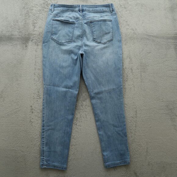 Chico's Jeans Womens Size 1R US-8R Blue Mid-Rise Jegging Denim 28"Inseam Stretch - Picture 11 of 16